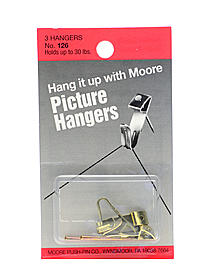 Picture Hangers up to 30 lbs. pack of 3