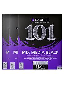 Cachet 101 Mix Media Black Pads 9 in. x 12 in. 30 sheets