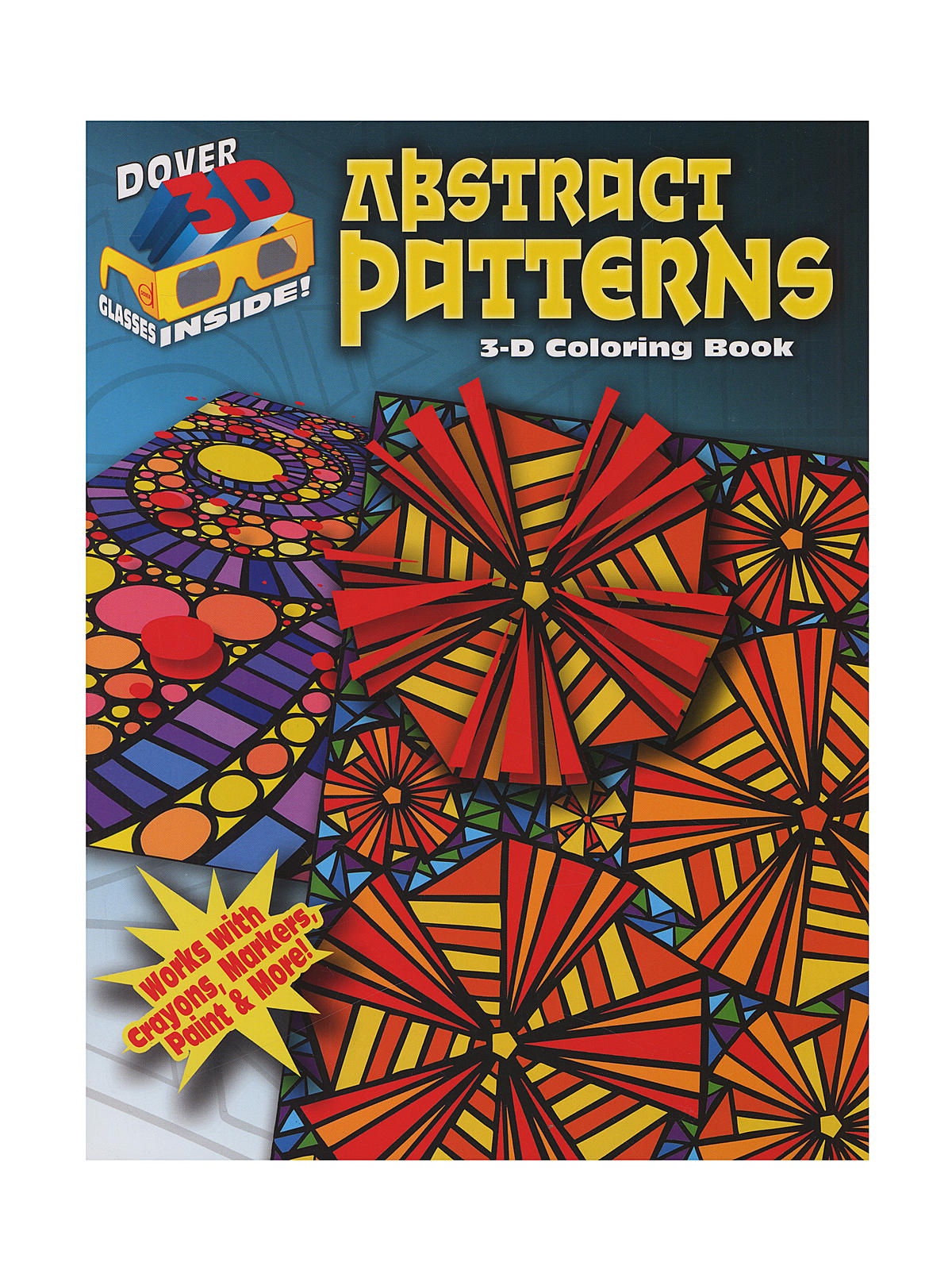 3-d Coloring Book Abstract Patterns