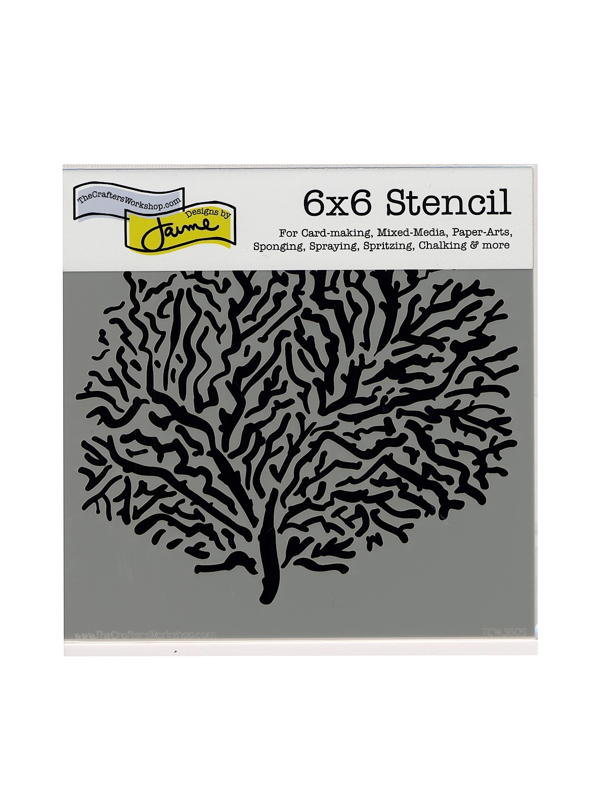 Stencils Coral 6 In. X 6 In.