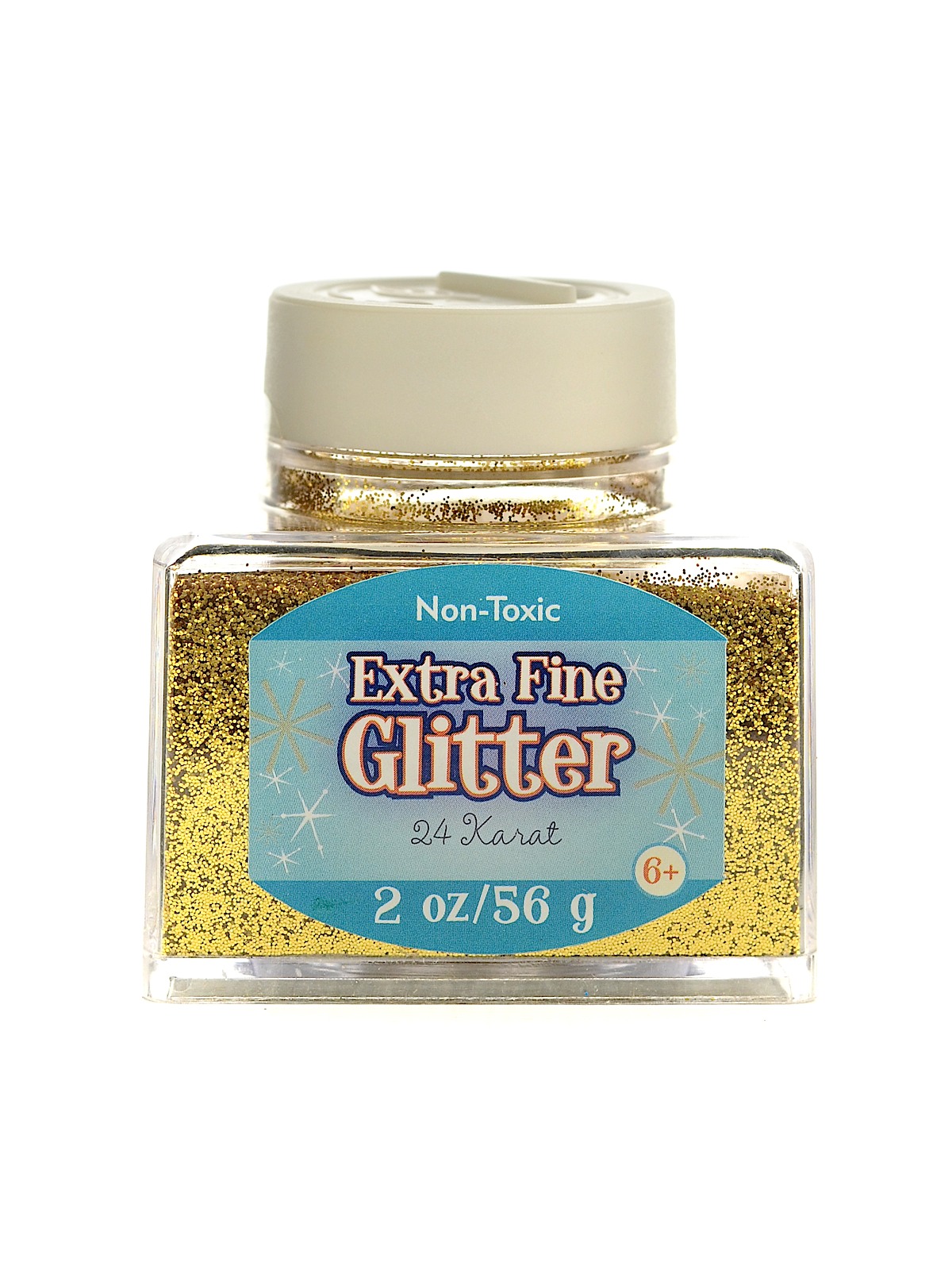 Extra Fine Glitter 24 Karat 2 Oz. Stackable Jar