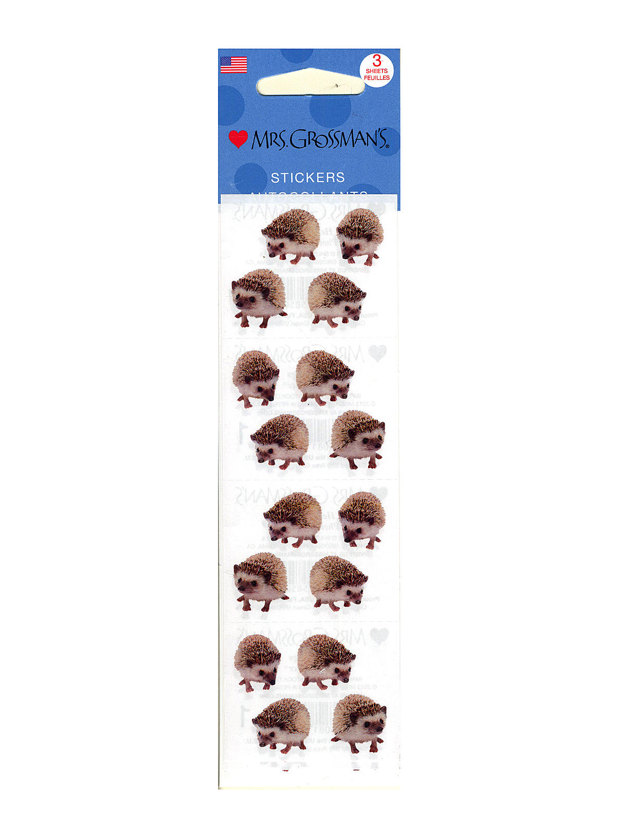 Regular Sticker Packs Photoessence Hedgehogs 3 Sheets