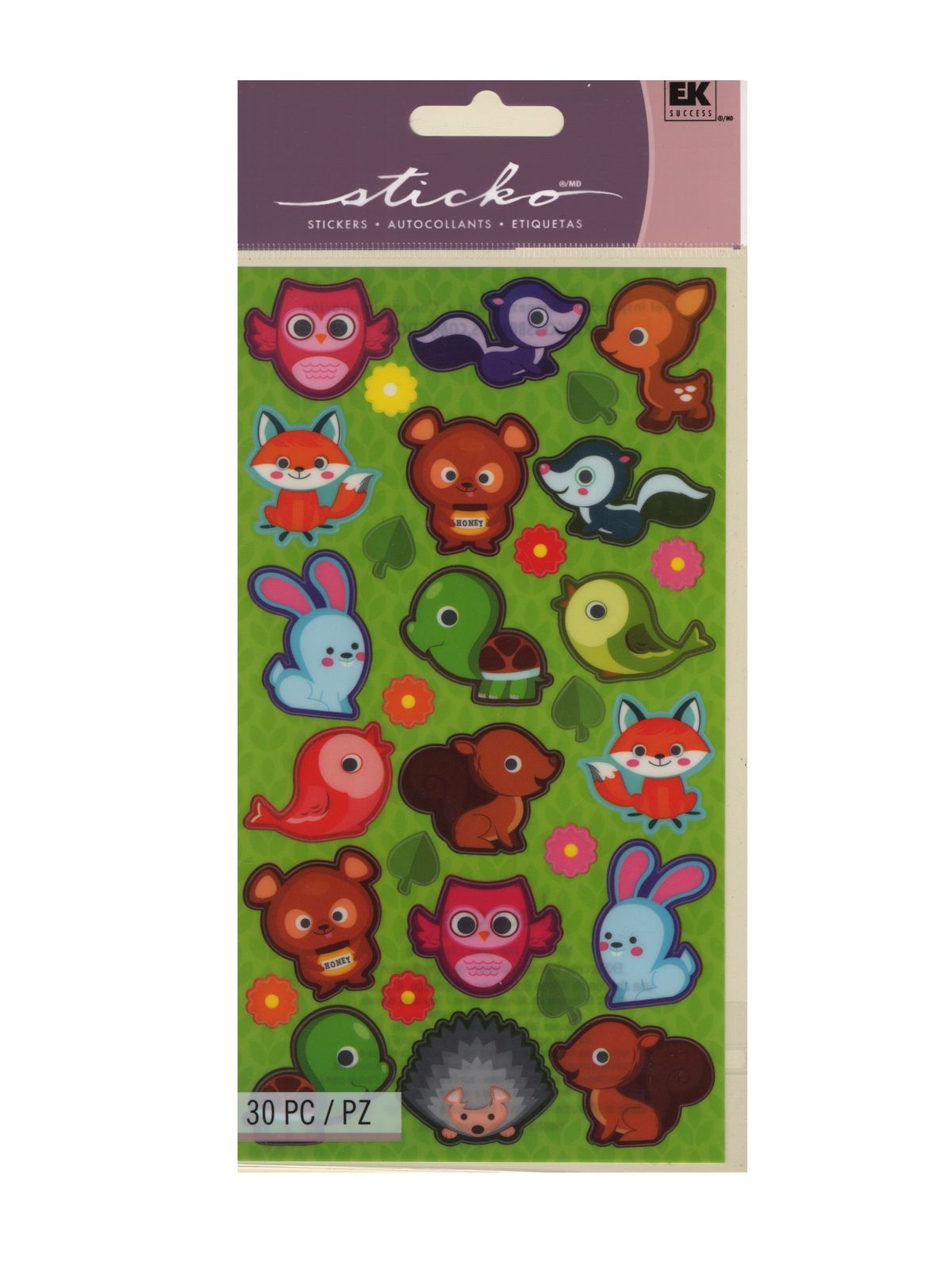 Classic Stickers Cutie Critters 30 Pieces