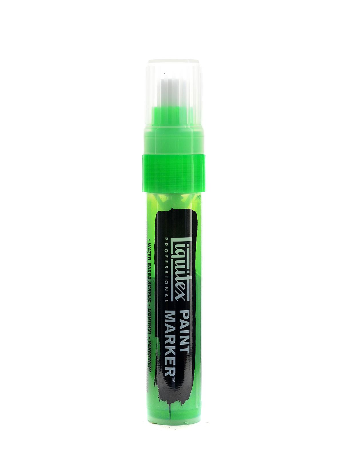 Professional Paint Markers Fluorescent Green Wide 15 Mm