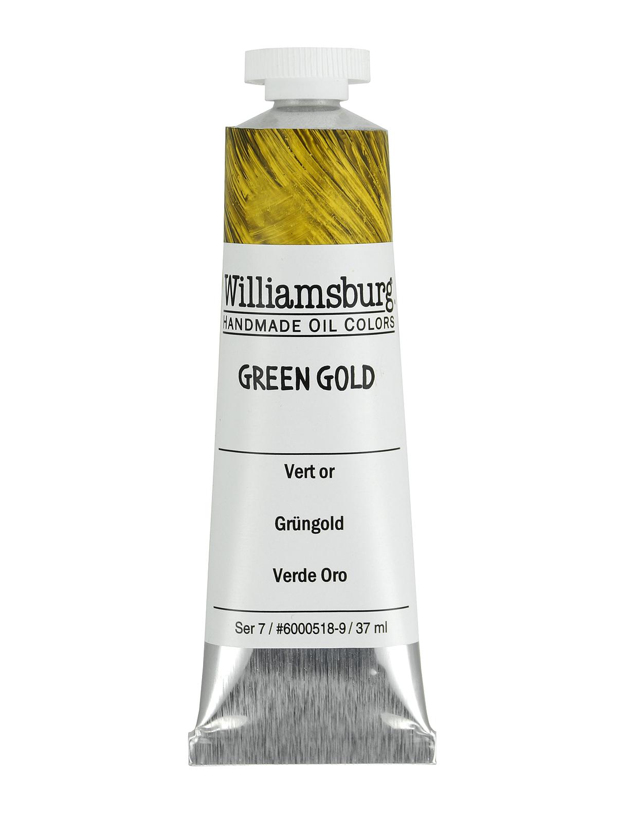 Handmade Oil Colors Green Gold 37 Ml