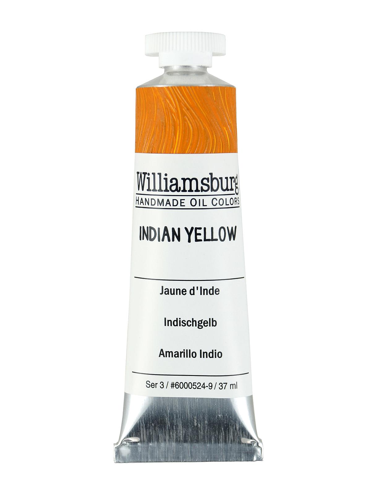 Handmade Oil Colors Indian Yellow 37 Ml