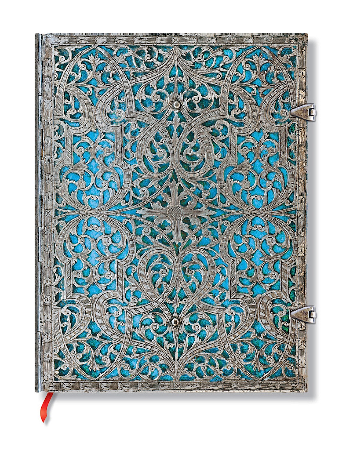Silver Filigree Journals Maya Blue Ultra, 7 In. X 9 In. 240 Pages, Lined