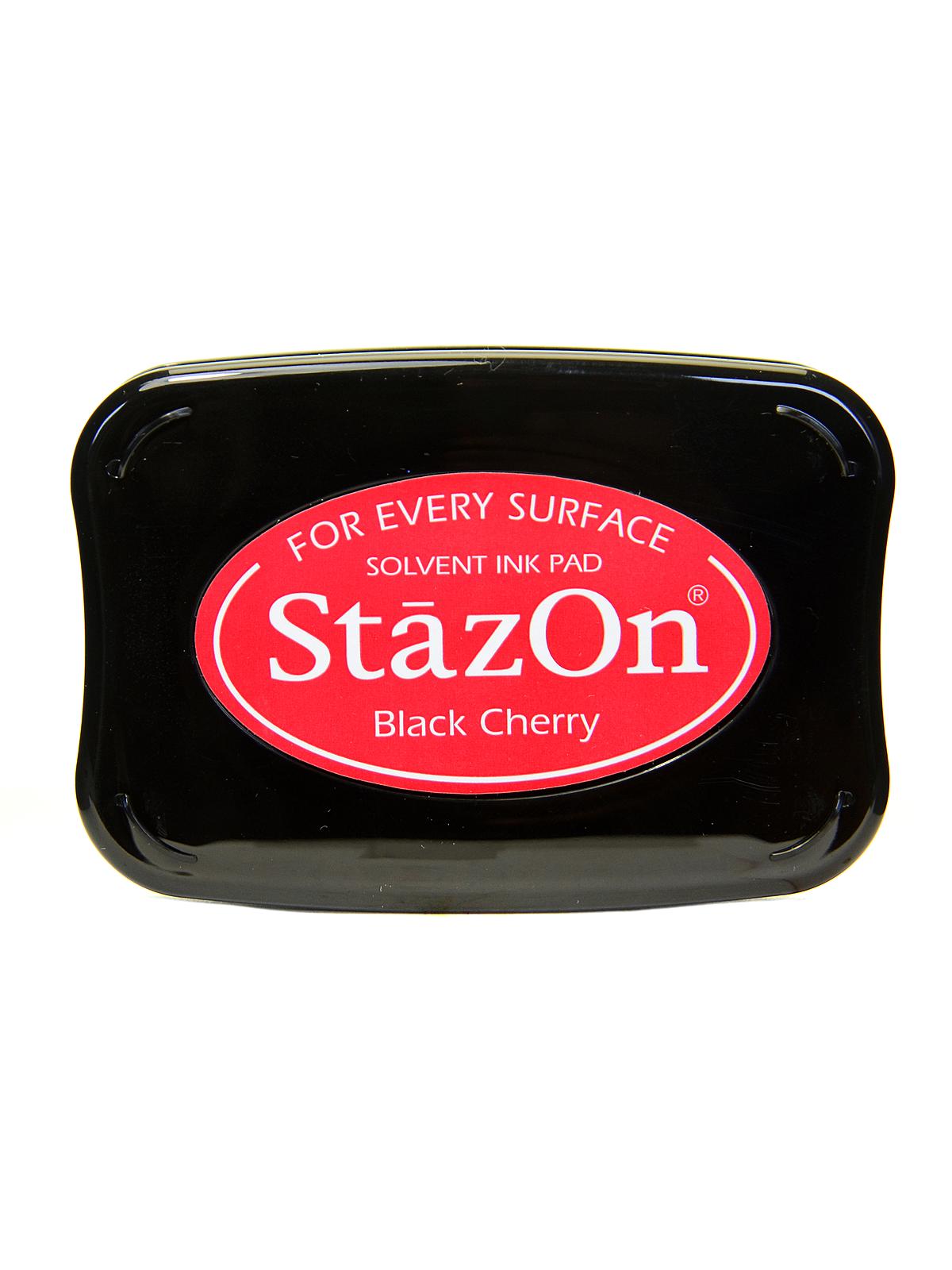 Stazon Solvent Ink Black Cherry 3.75 In. X 2.625 In. Full-size Pad