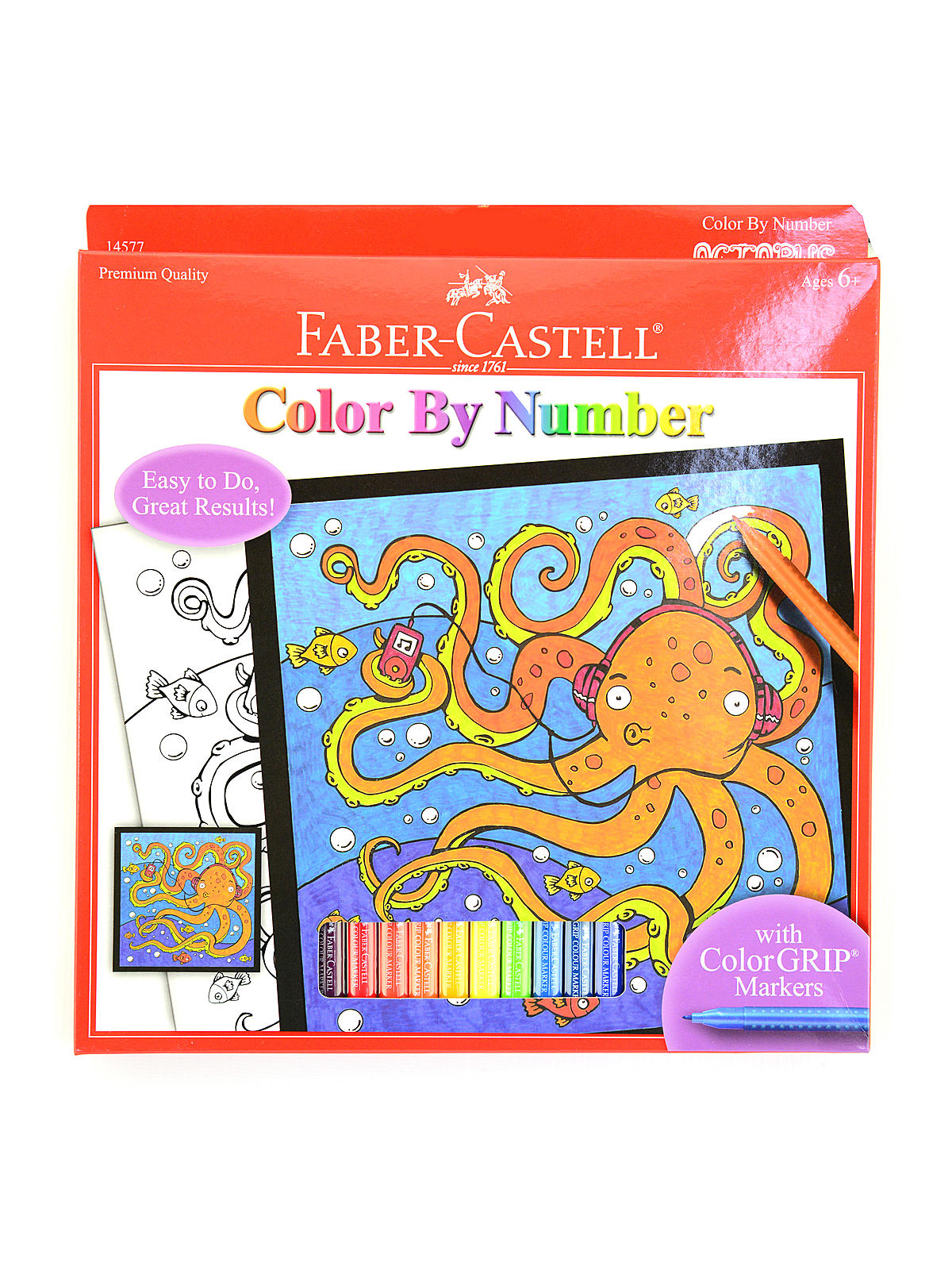 Color By Number With Markers Kits Octopus