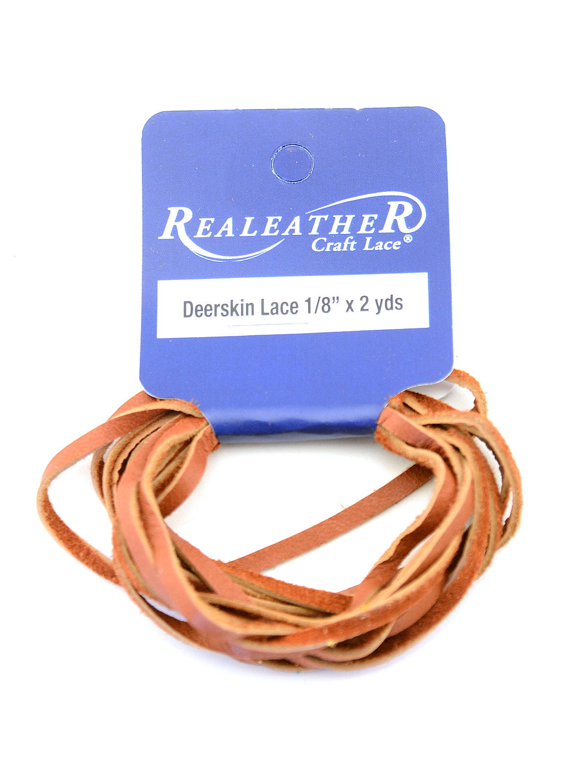 Realeather Deerskin Lace Saddle Tan 1 8 In. X 2 Yds. Hank