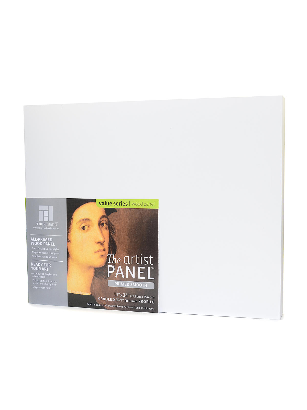 The Artist Panel Primed Smooth Cradled Profile 1 1 2 In. 11 In. X 14 In.