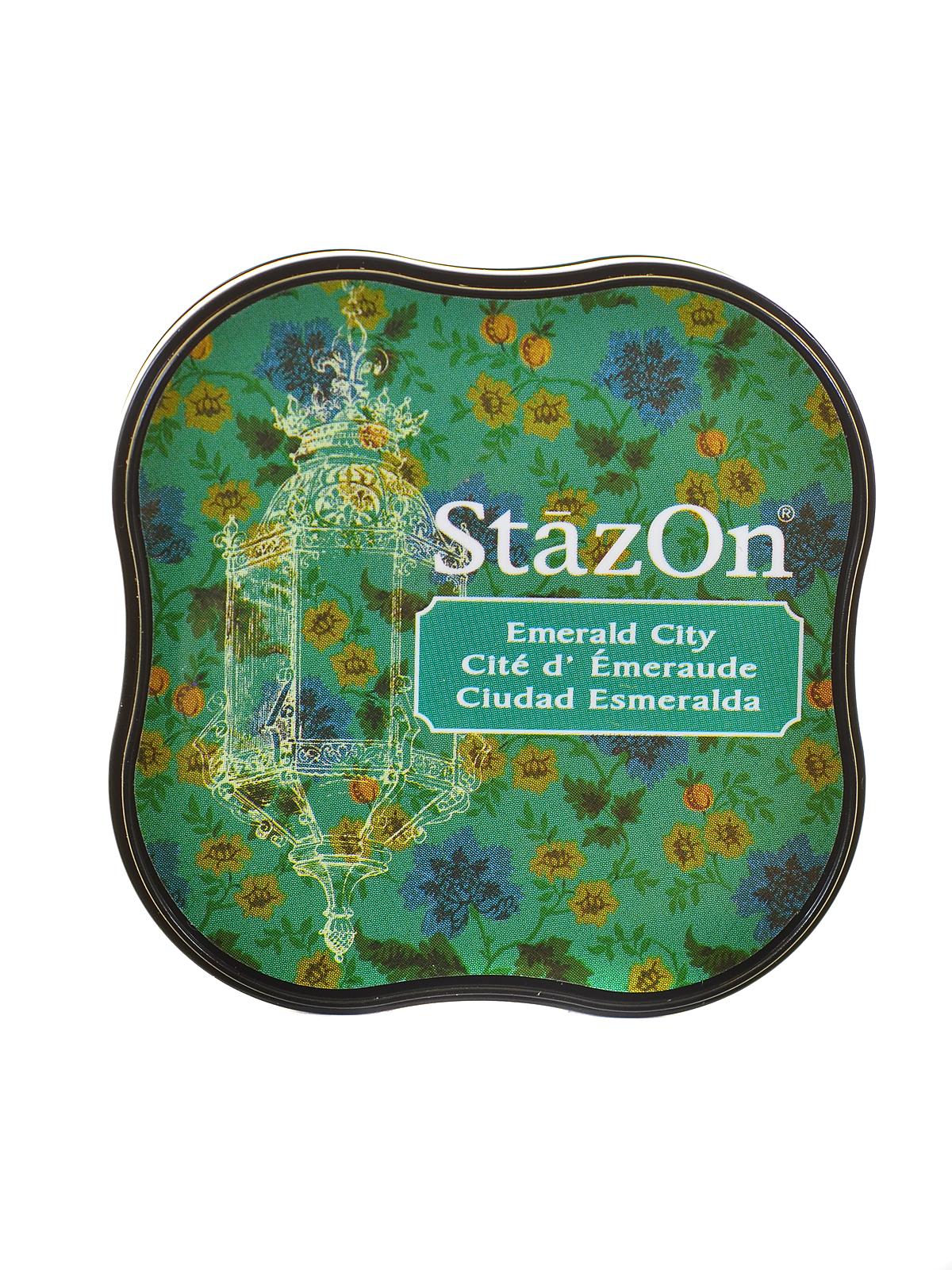 Stazon Solvent Ink Emerald City 2.375 In. X 2.375 In. Midi Pad
