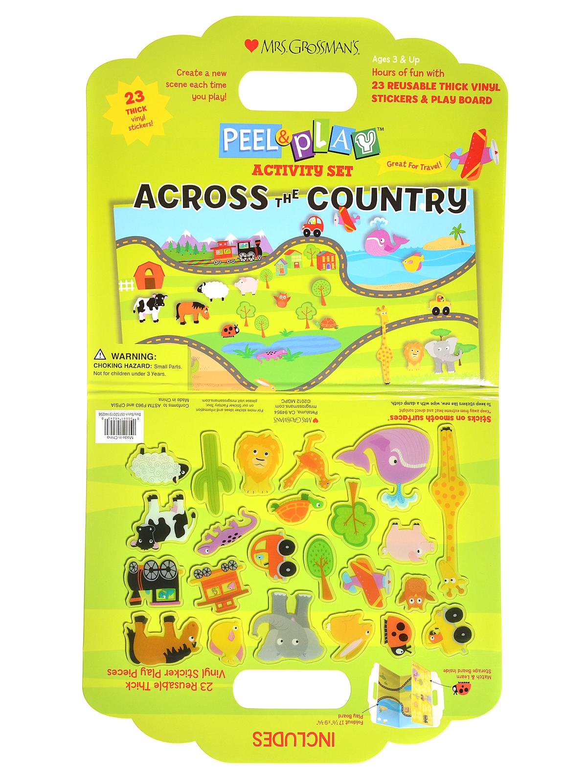 Peel And Play Activity Sets Across The Country 23 Pieces