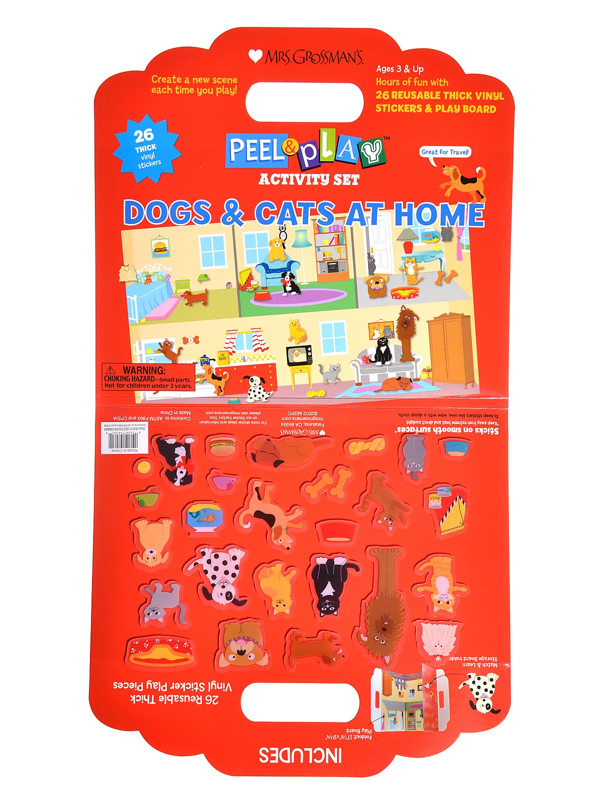 Peel And Play Activity Sets Dogs & Cats At Home 25 Pieces