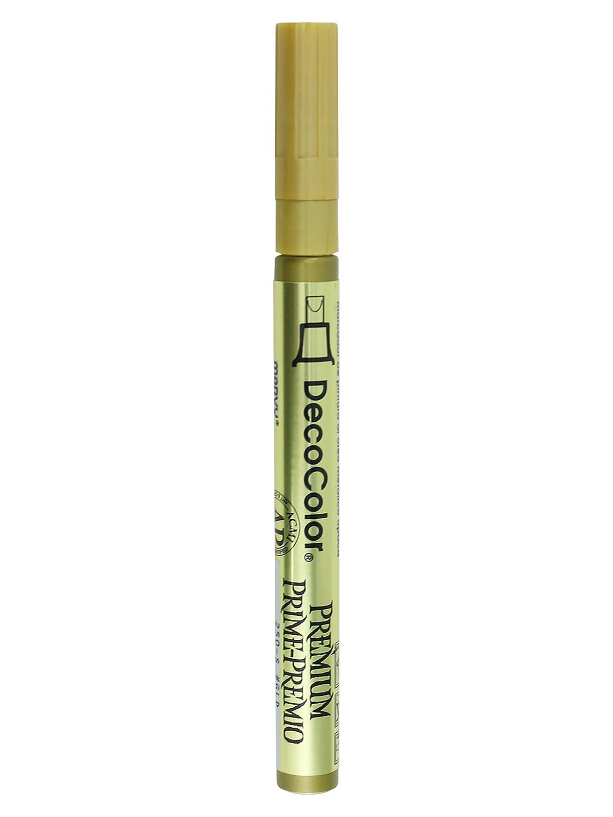 Decocolor Premium Markers 2 Mm Leafing Tip Gold