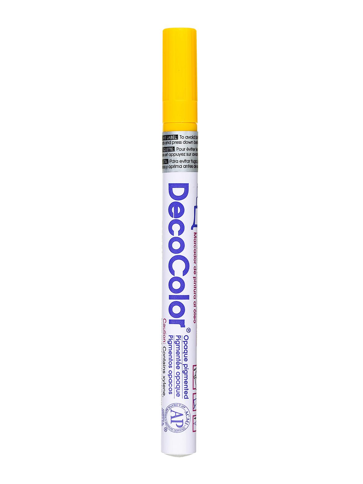 Decocolor Oil-based Paint Markers Yellow Extra Fine