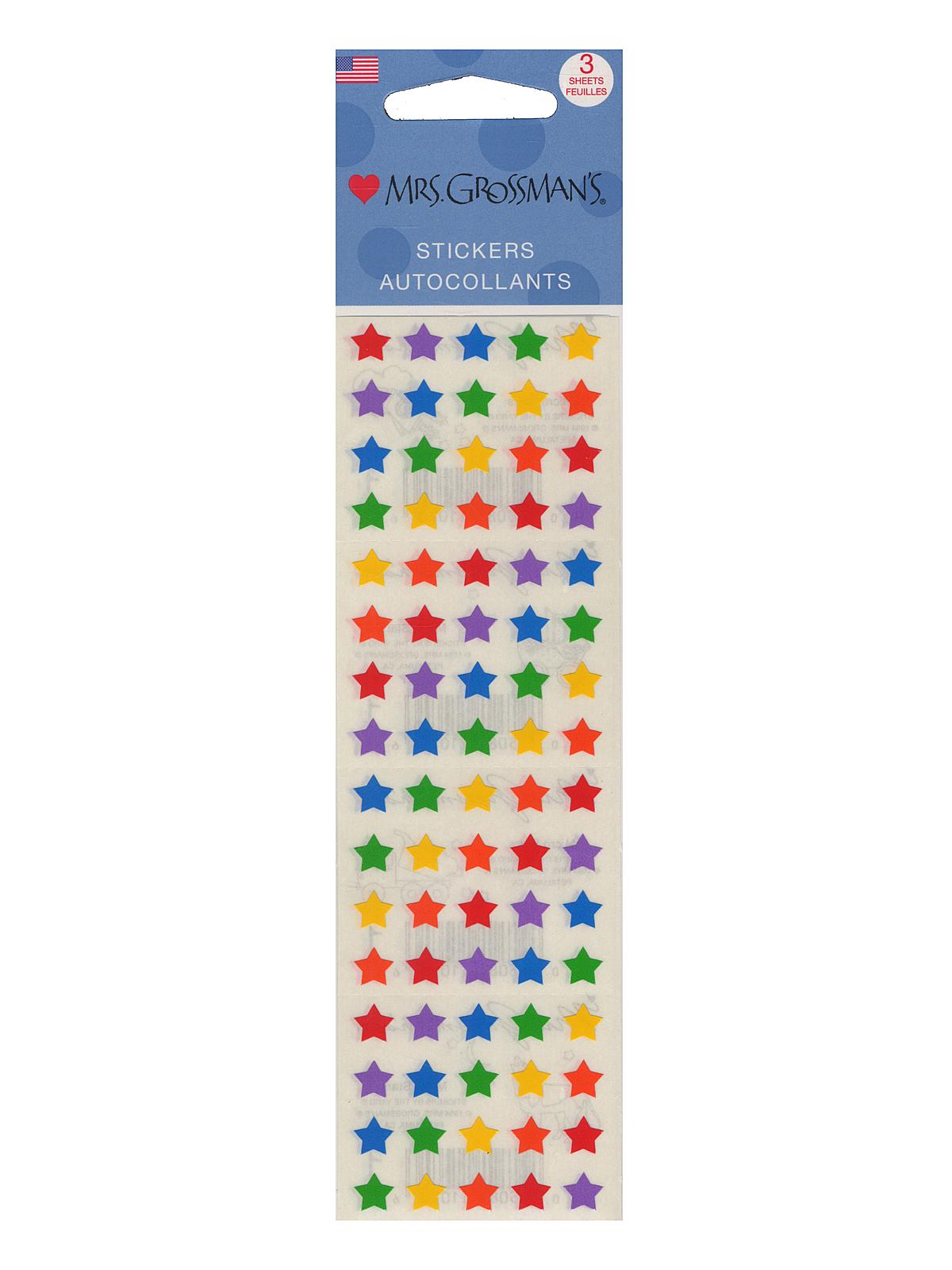 Regular Sticker Packs Standard Micro Stars 3 Sheets