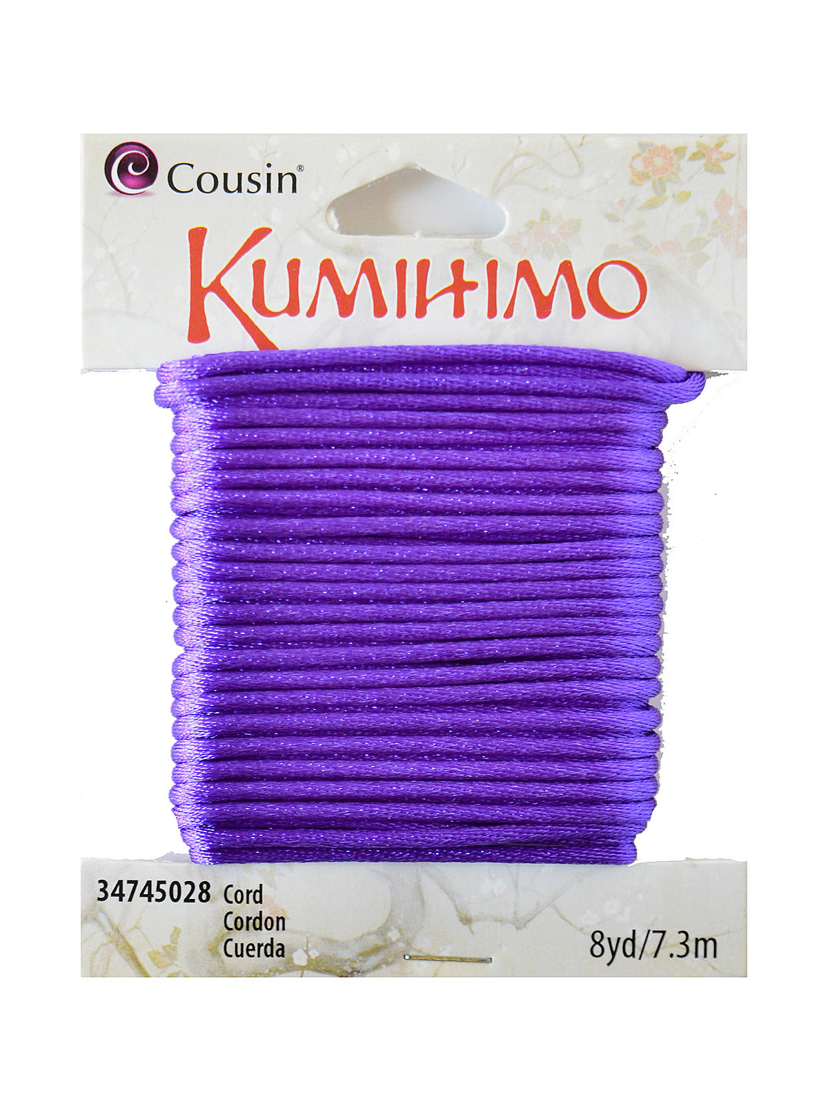 Kumihimo Cord 1.5 Mm X 8 Yds. Purple