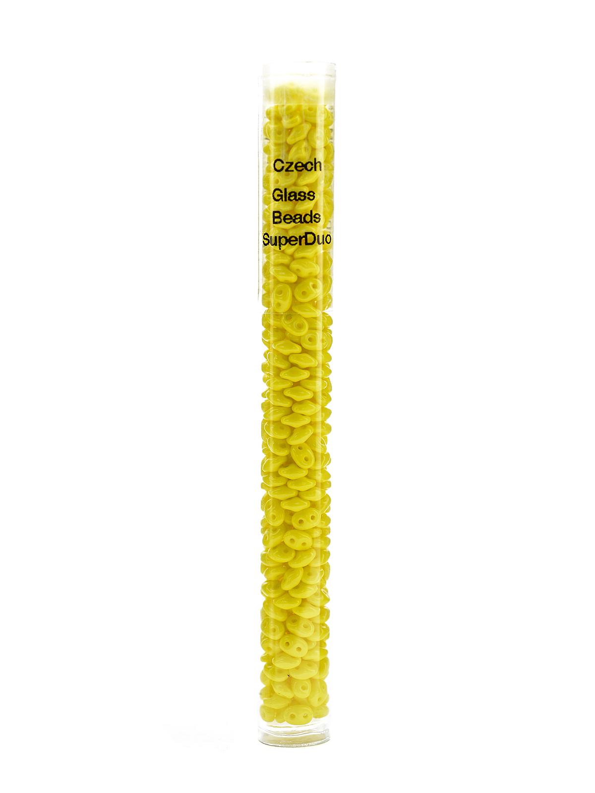 Super Duo Beads Limon 2.5 Mm X 5 Mm 24 Gm Tube