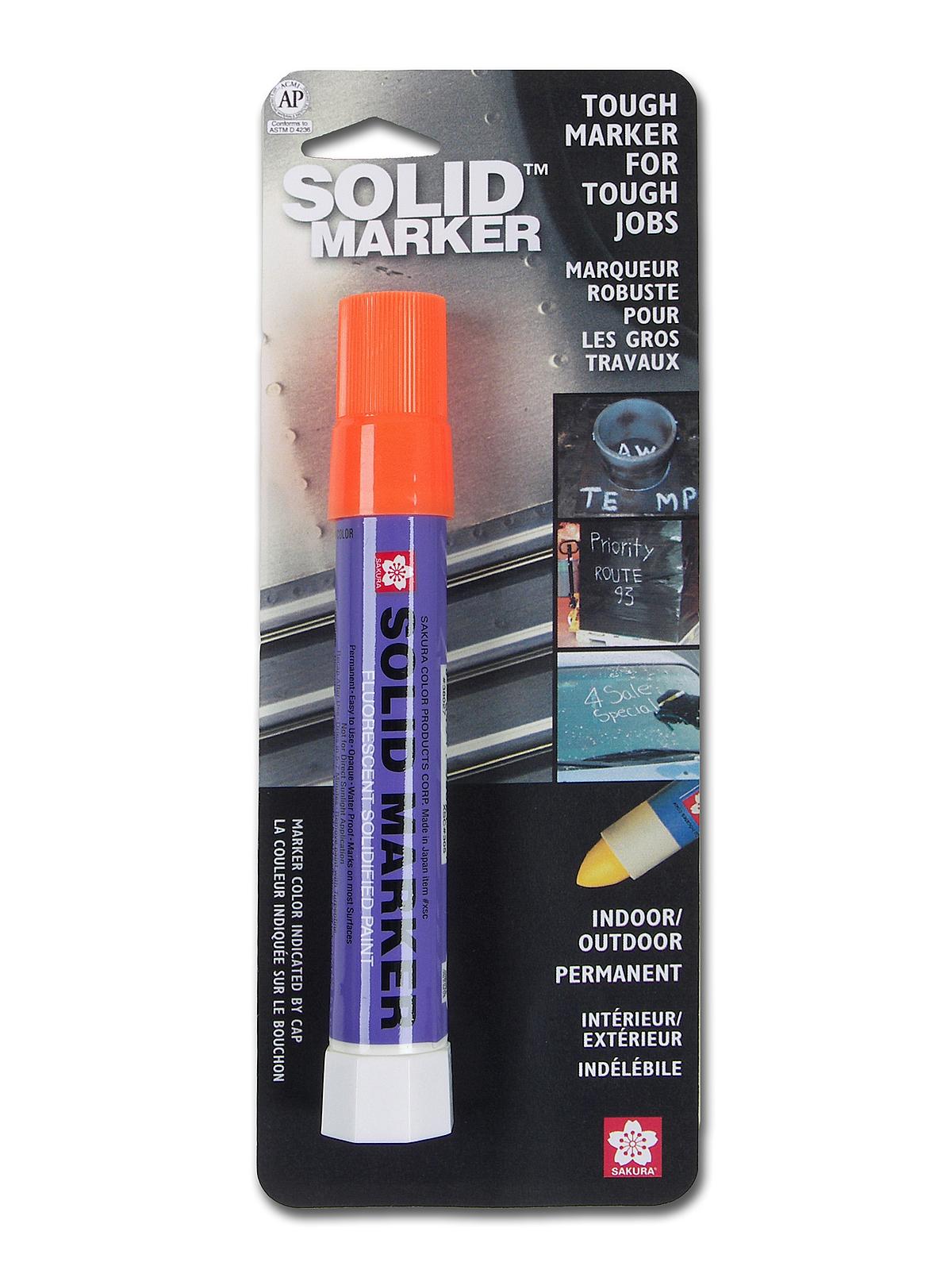 Solid Markers Original Fluorescent Orange