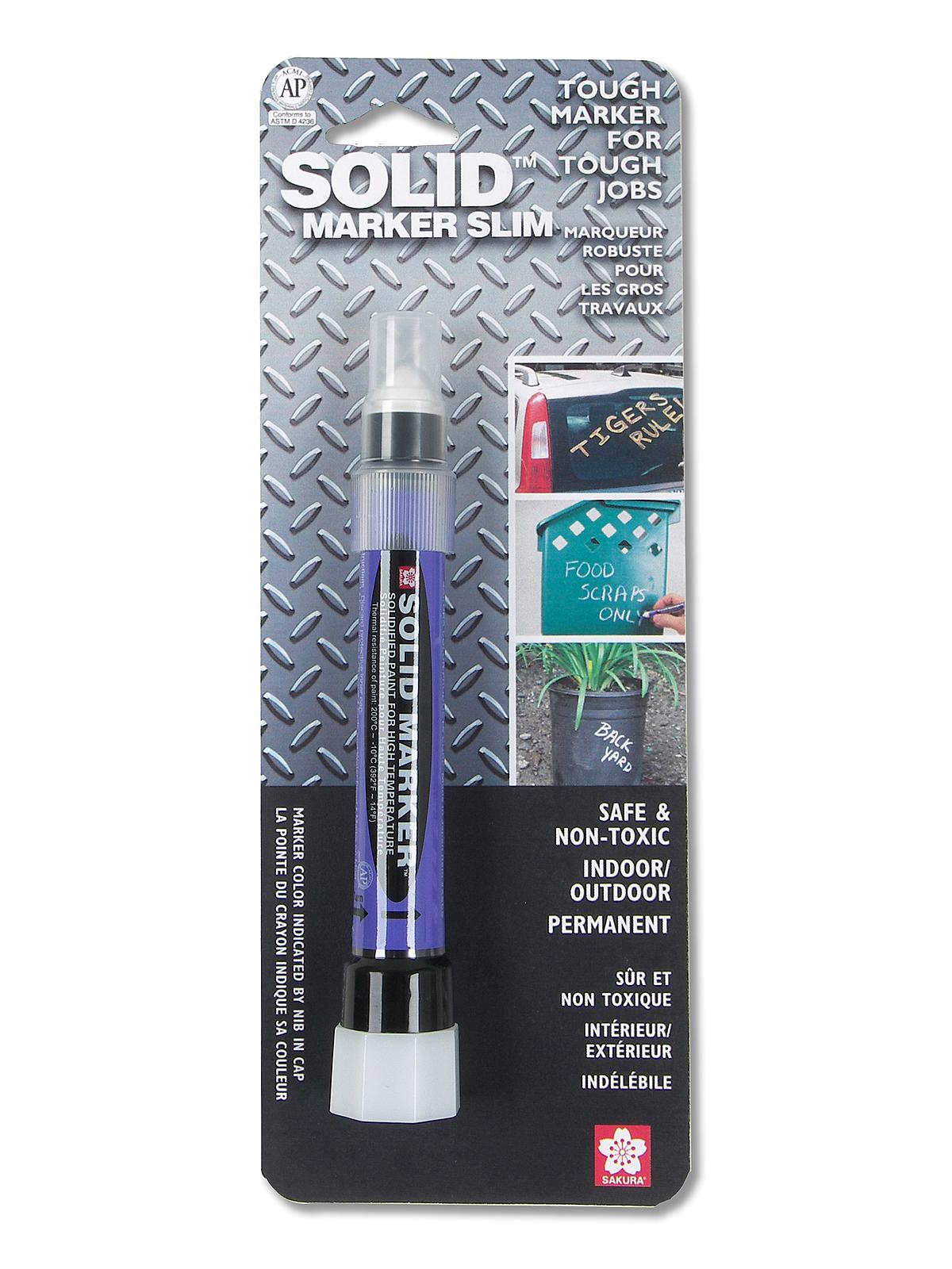 Solid Markers Slim White