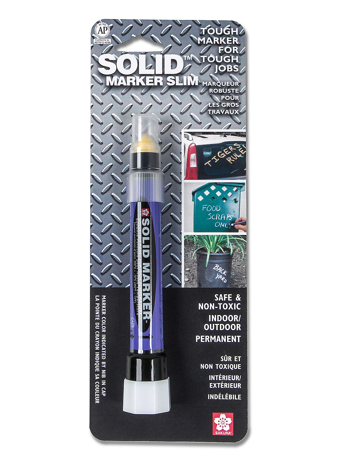 Solid Markers Slim Yellow