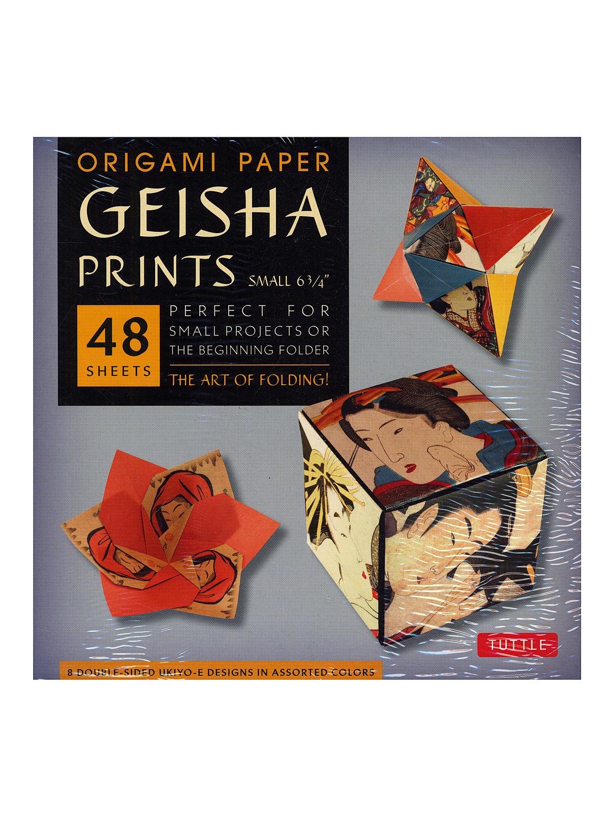 Origami Paper Geisha Prints Small