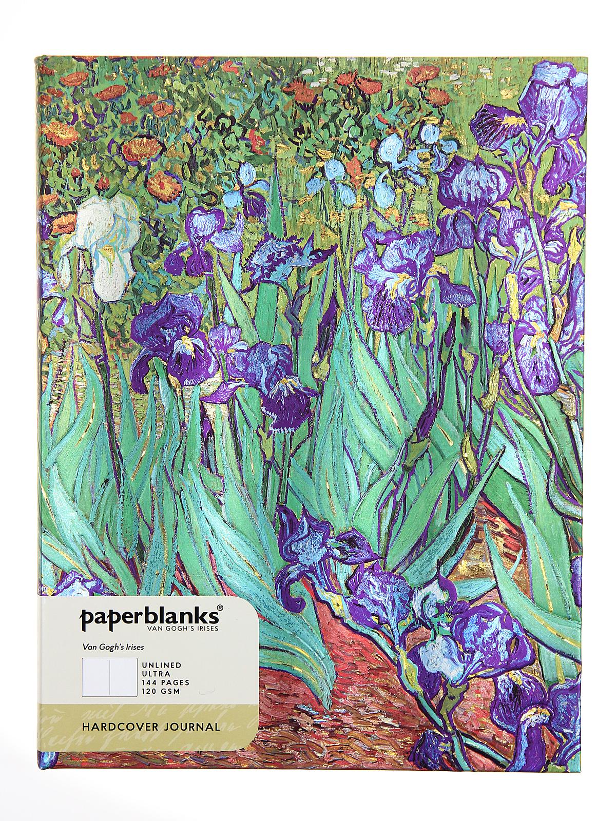 Van Gogh's Irises Ultra 7 In. X 9 In. 144 Pages, Unlined