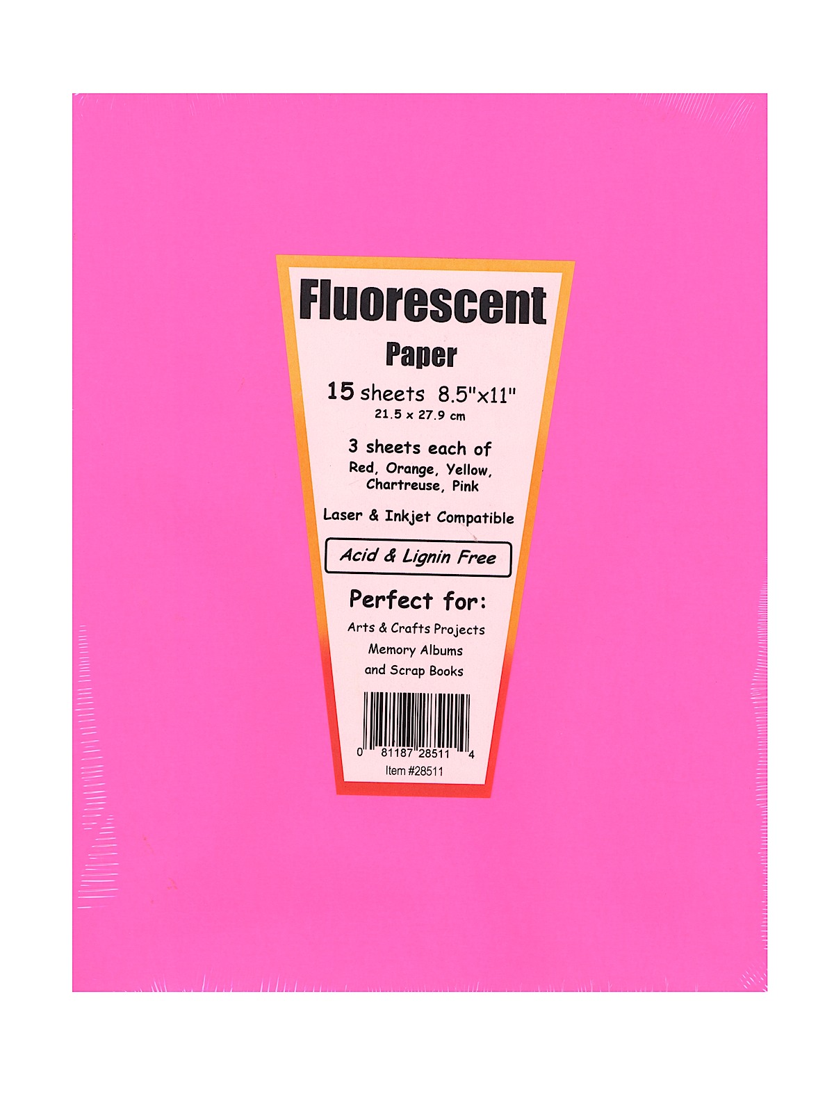 Fluorescent Paper Pack Of 15