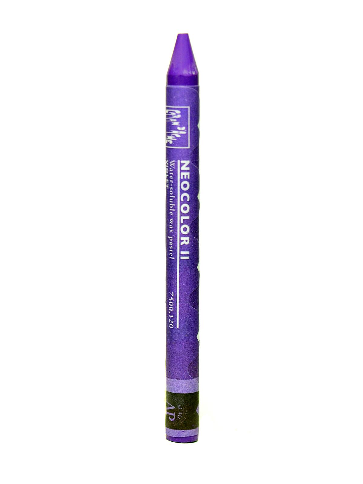 Neocolor Ii Aquarelle Water Soluble Wax Pastels Violet