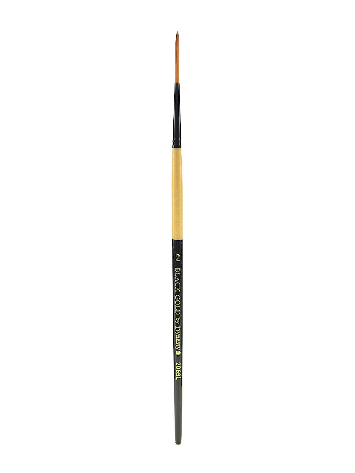 Black Gold Series Synthetic Brushes Short Handle 2 Script Liner