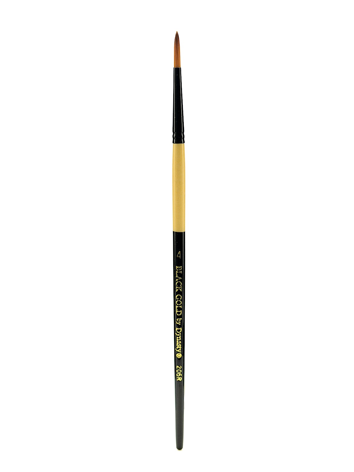 Black Gold Series Synthetic Brushes Short Handle 4 Round