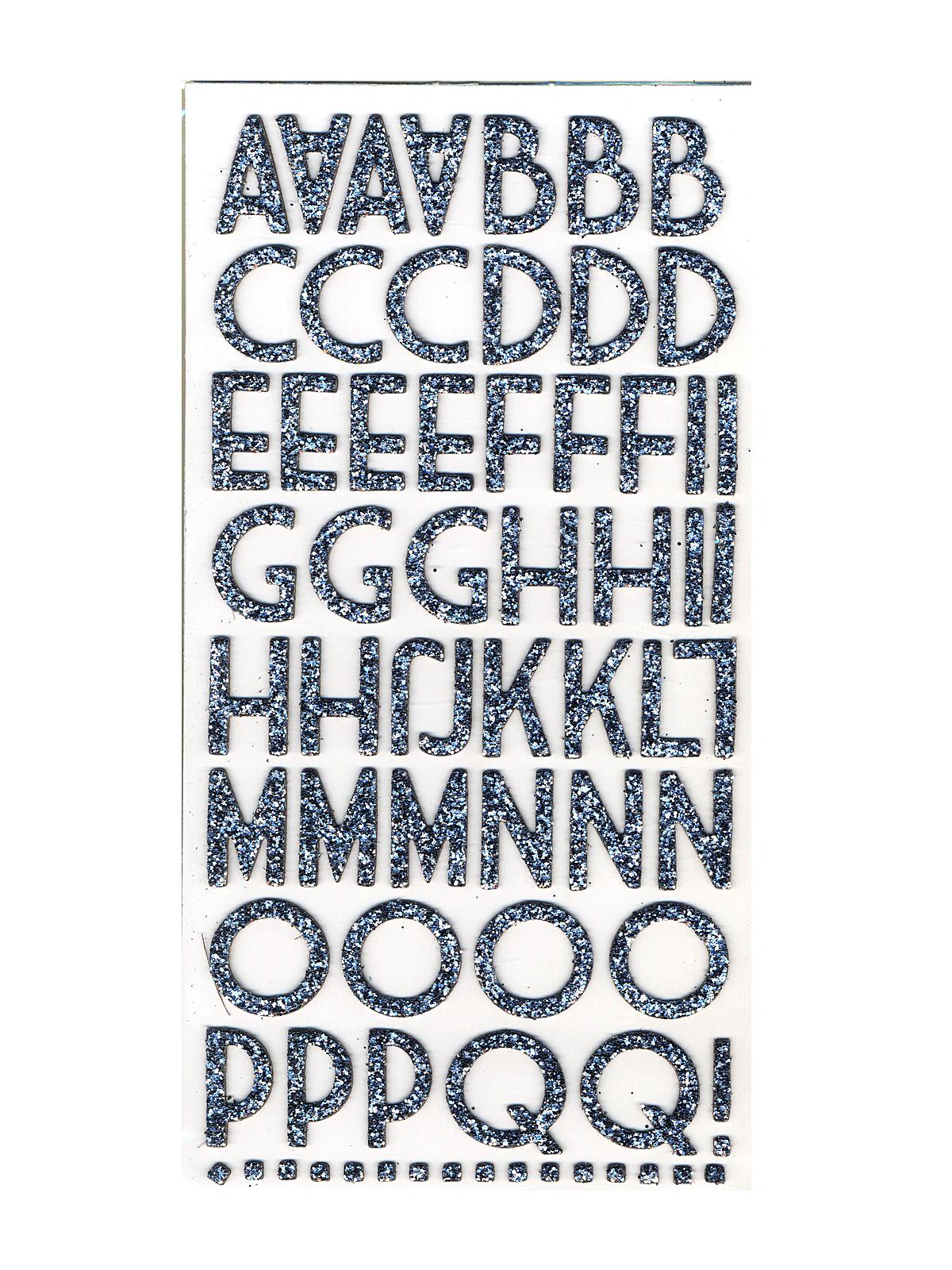 Thickers Dimensional Letters Duotone Glitter Chipboard Wisecrack Silver