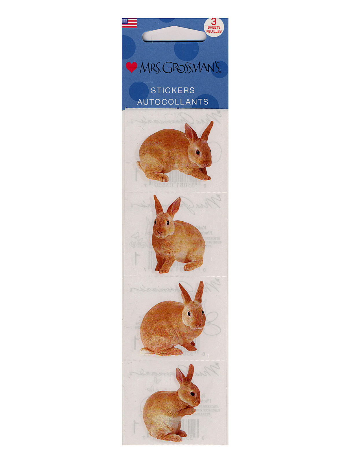Regular Sticker Packs Photoessence Rabbits 3 Sheets