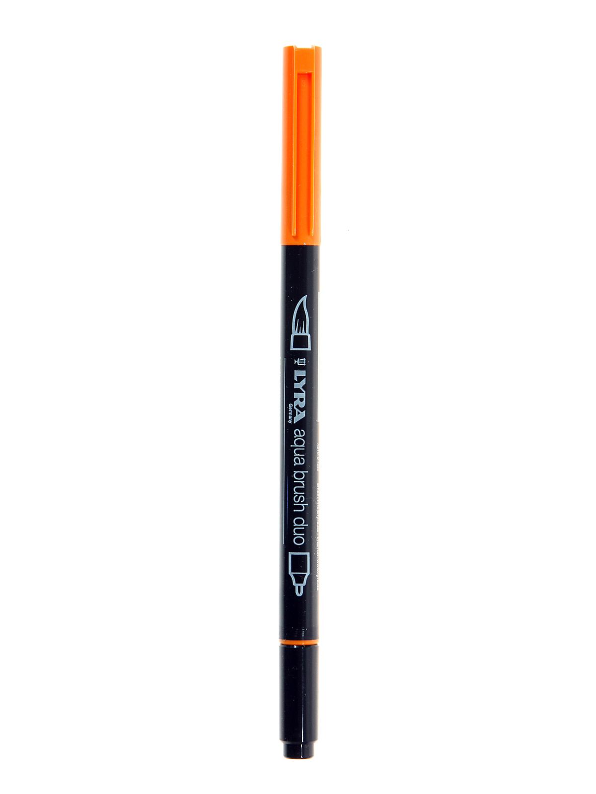 Aqua Brush Duo Markers Permanent Orange