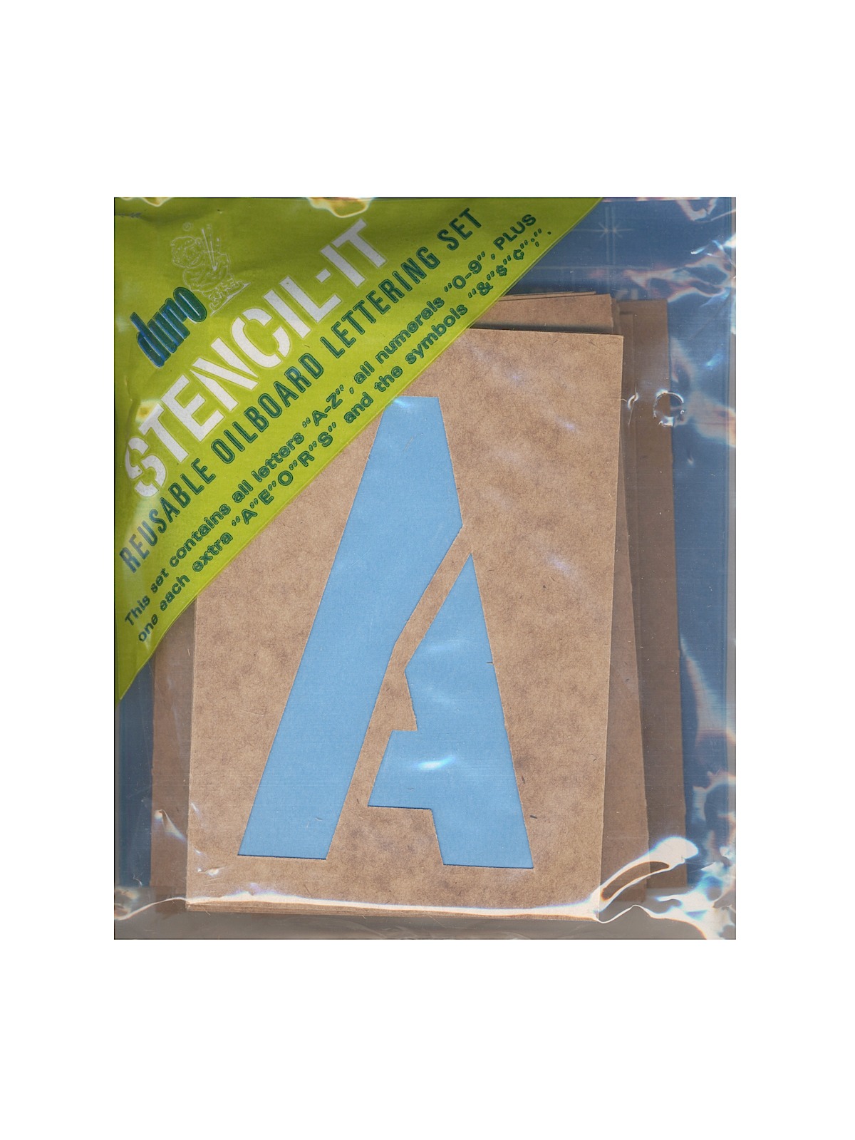 Stencil-it Reusable Oilboard Lettering Sets 4 In. 2 1 2 In.