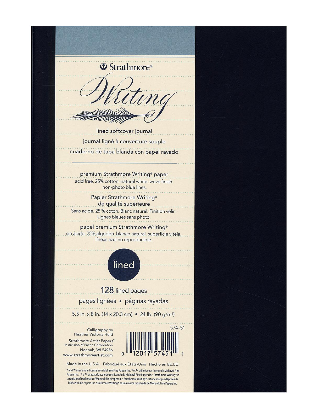 Writing Lined Journals Softcover 5.5 In. X 8 In. 128 Sheets