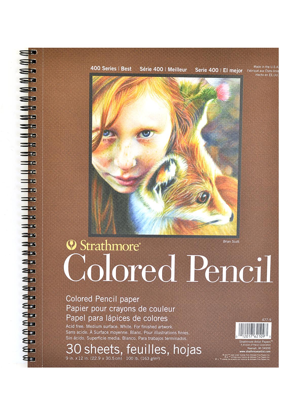 400 Series Colored Pencil Pad 9 In. X 12 In. 30 Sheets