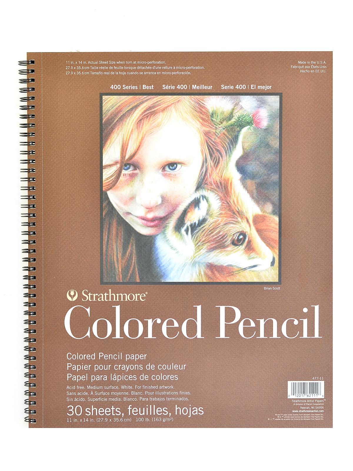 400 Series Colored Pencil Pad 11 In. X 14 In. 30 Sheets