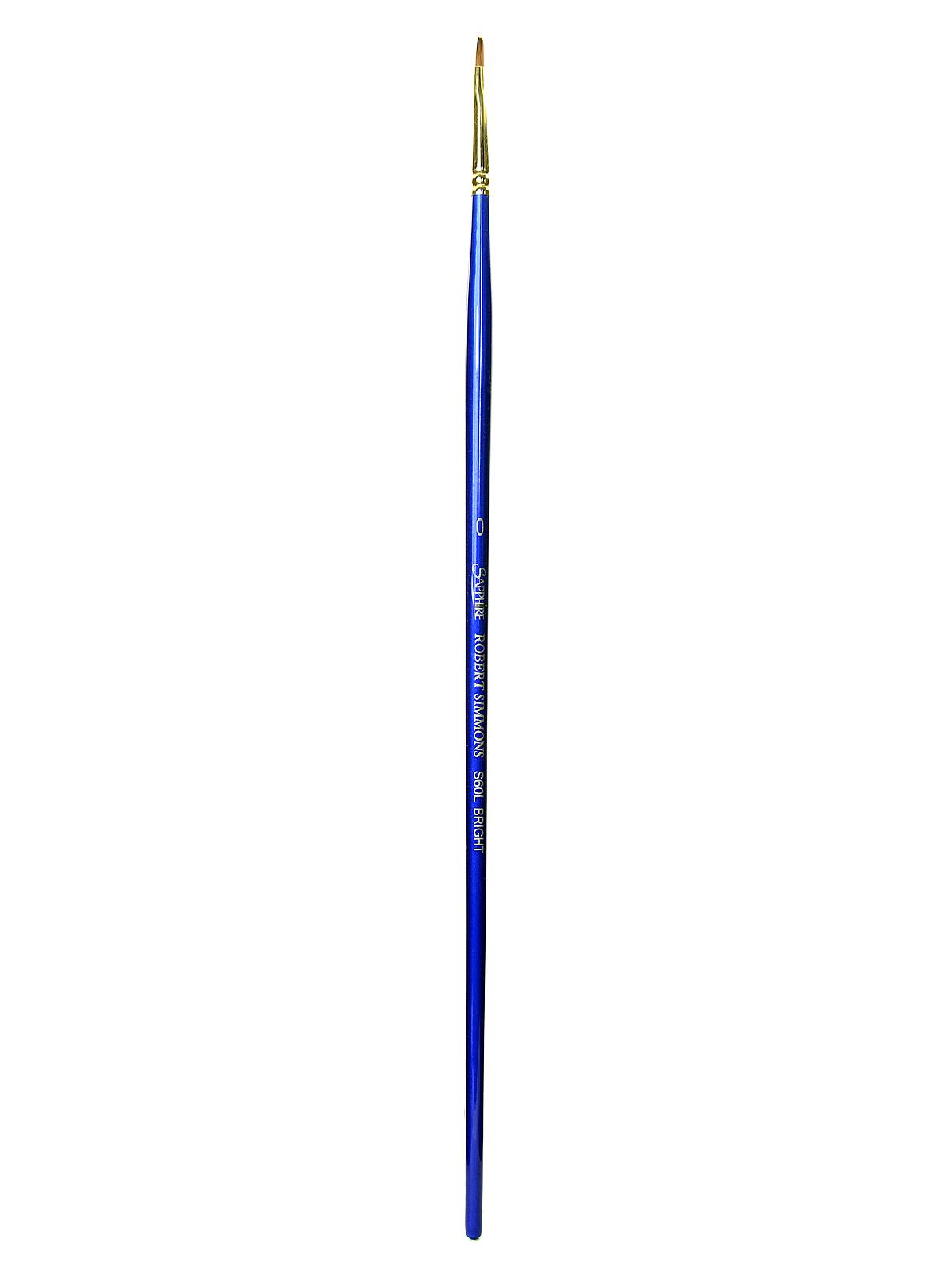 Sapphire Series Synthetic Brushes Long Handle 0 Bright