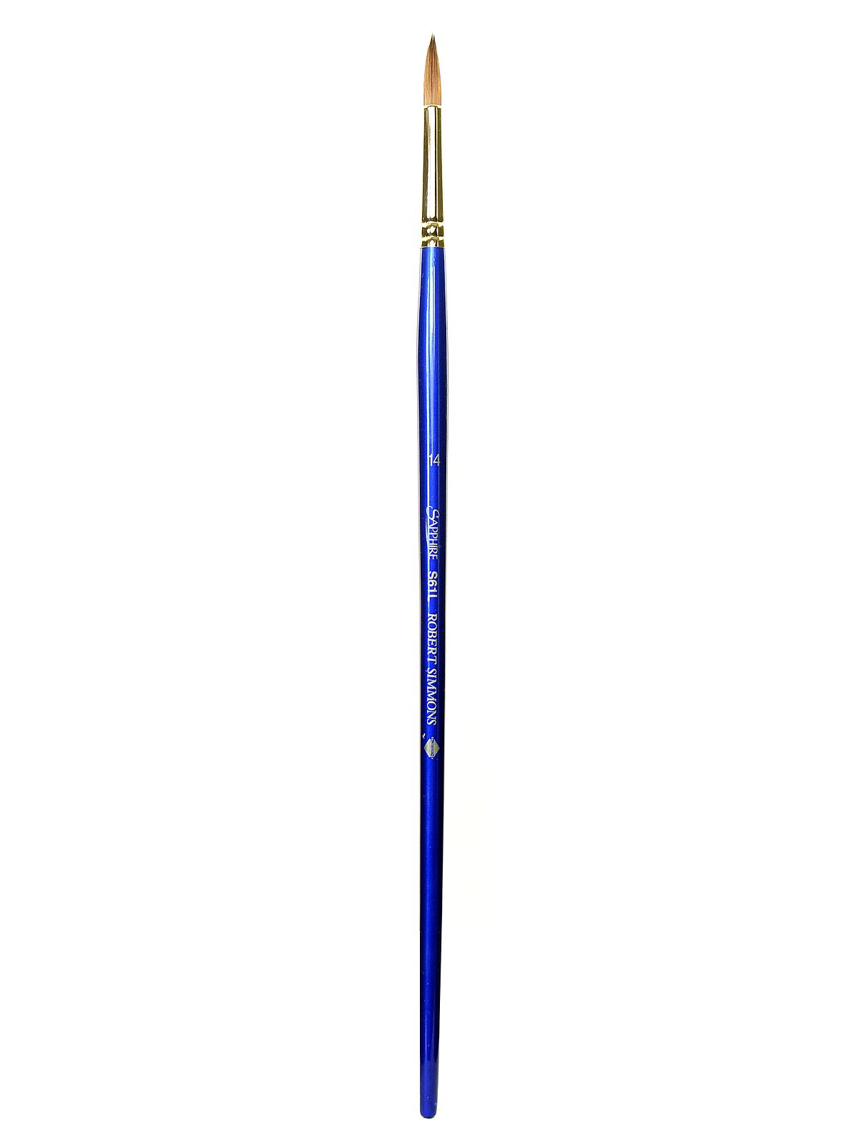 Sapphire Series Synthetic Brushes Long Handle 14 Round
