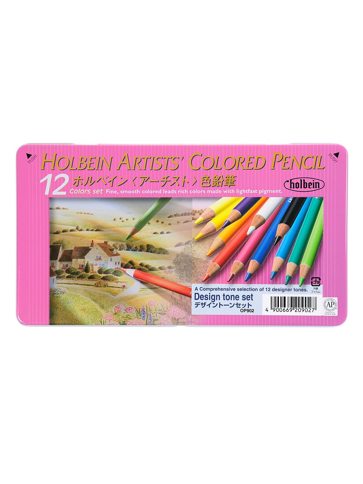 Colored Pencil Sets Set Of 12 Design Tone