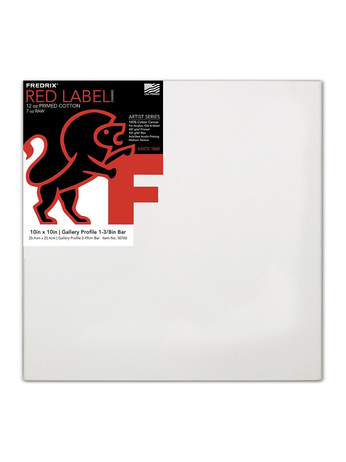 Red Label Gallerywrap Stretched Canvas 10 In. X 10 In. Each