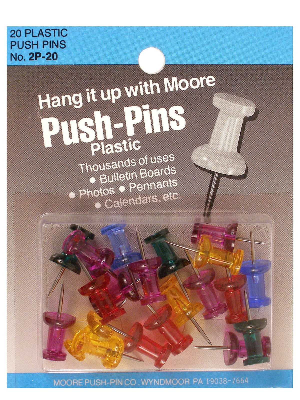 Push Pins Assorted Gem Stone Plastic Pack Of 100