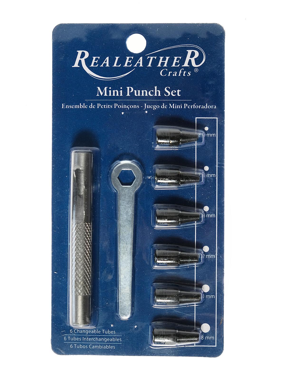 Realeather Punch Sets Mini Set Of 6