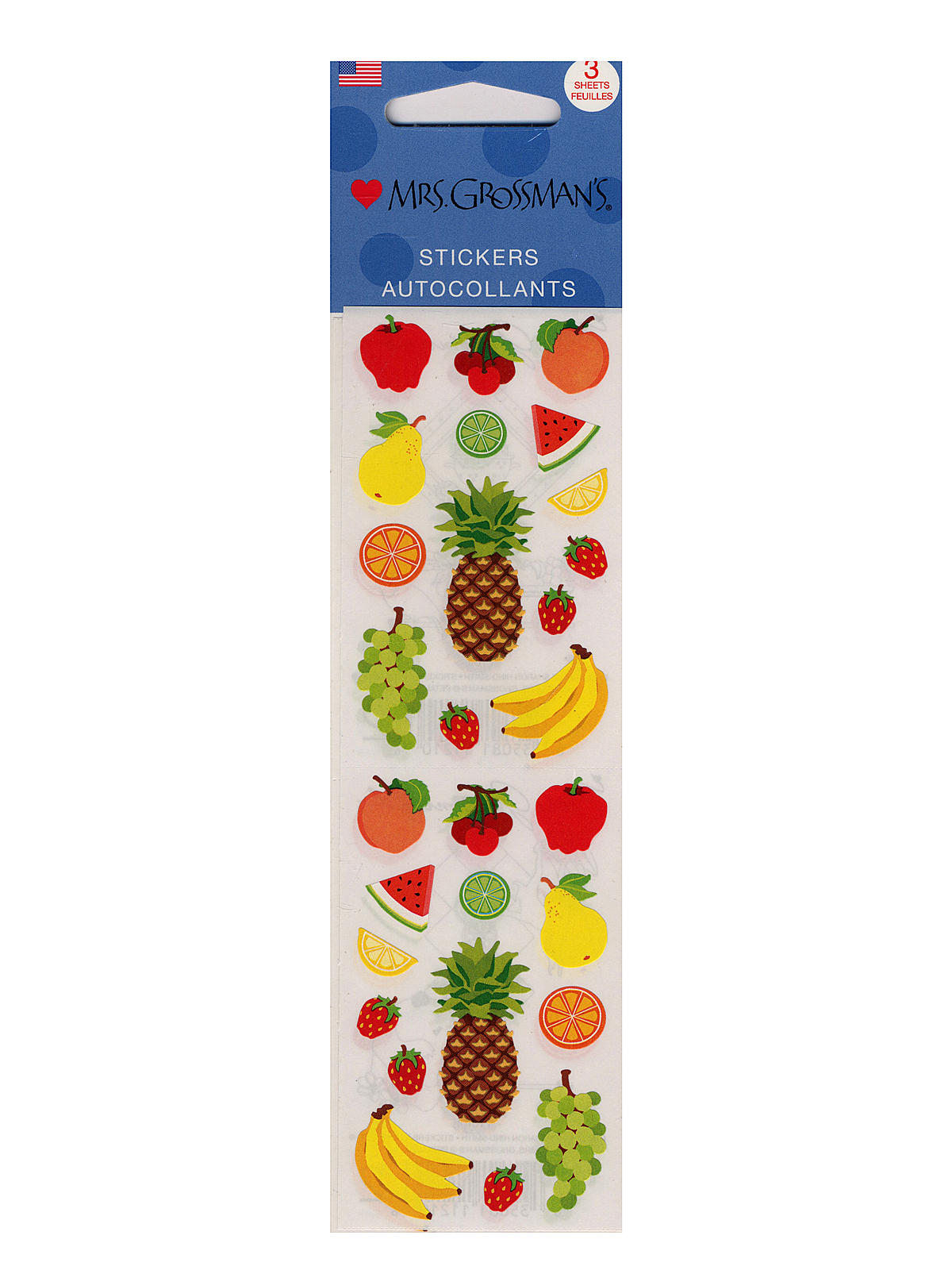 Regular Sticker Packs Standard Fruit 3 Sheets