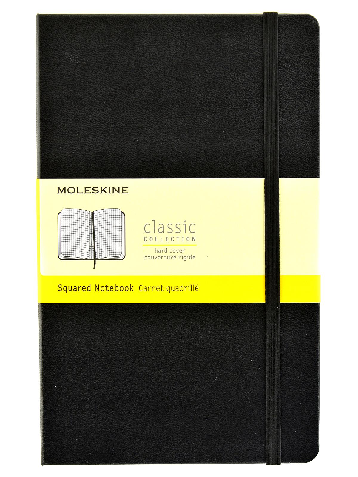 Classic Hard Cover Notebooks Black 5 In. X 8 1 4 In. 240 Pages, Squared