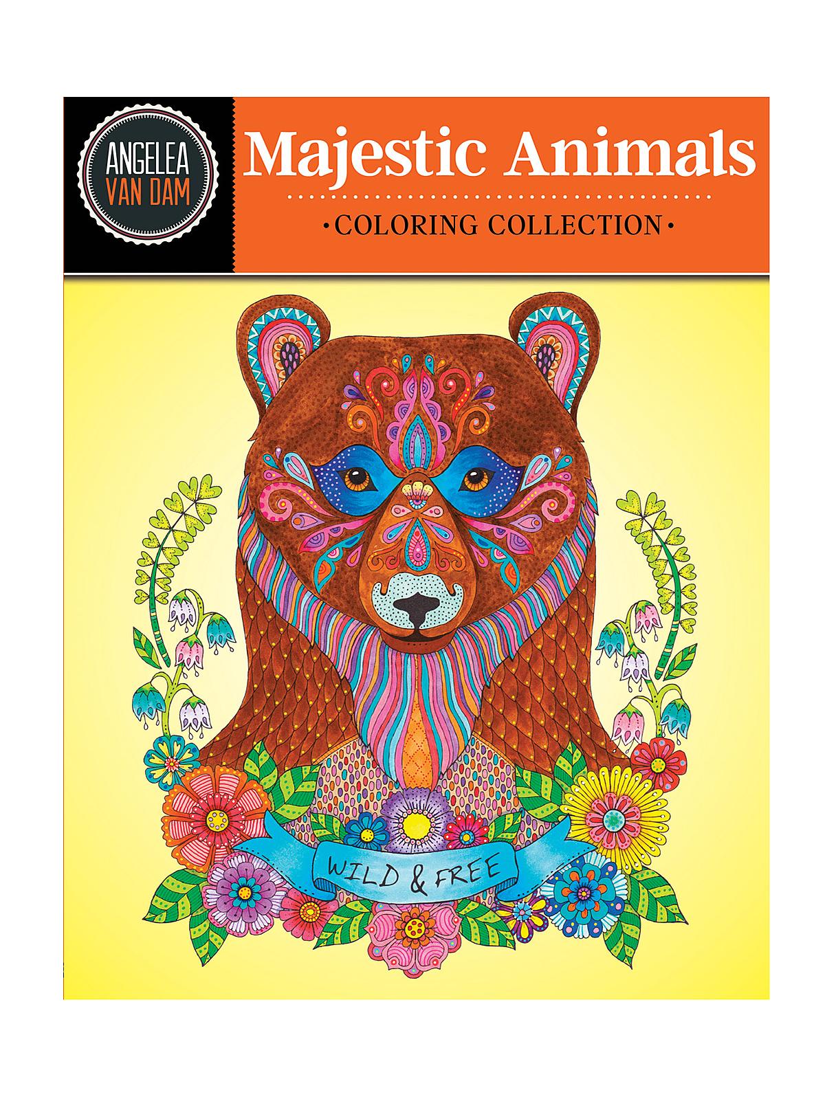Hello Angel Coloring Book Series Majestic Animals