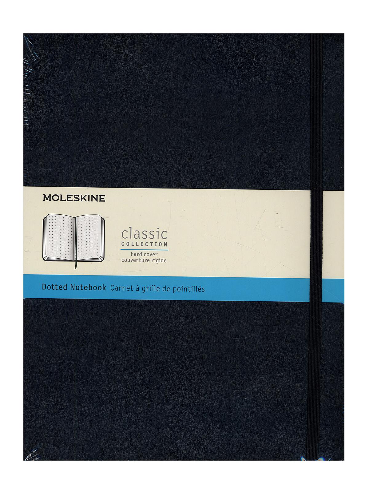 Classic Hard Cover Notebooks Black 7 1 2 In. X 9 3 4 In. 192 Pages, Dotted