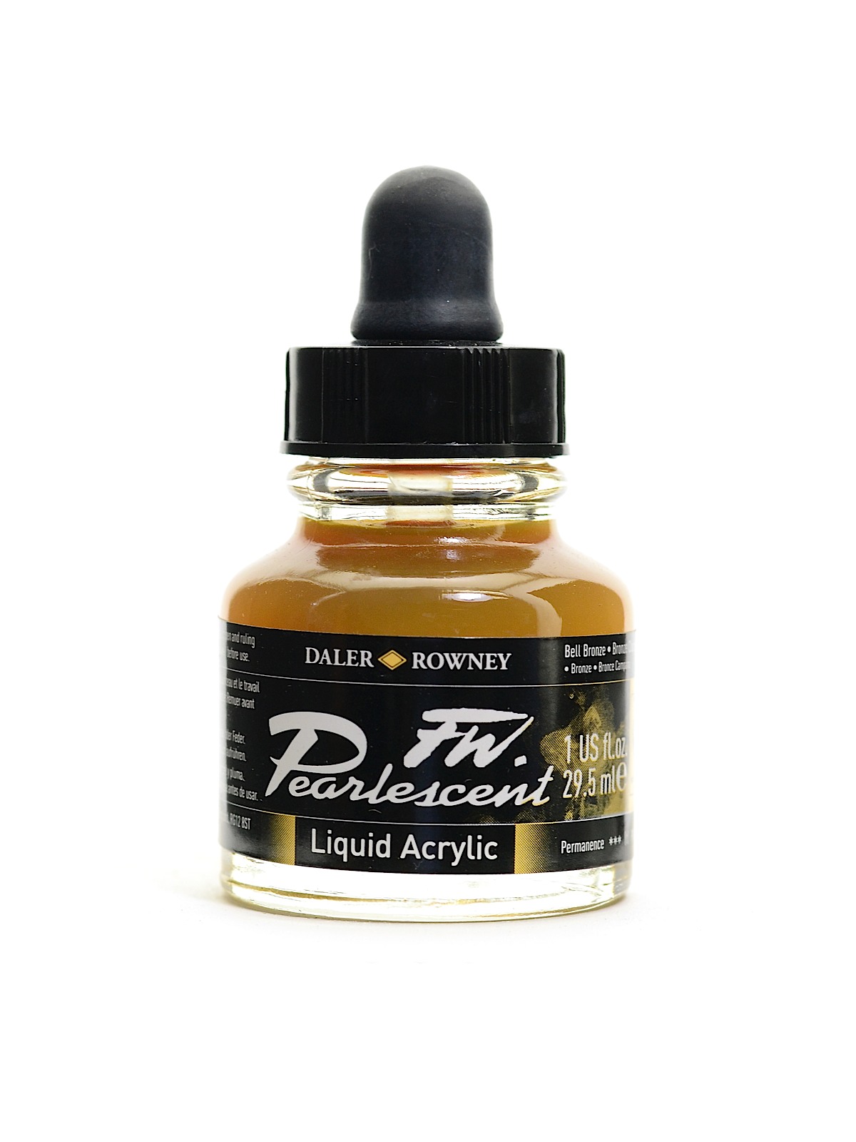Fw Pearlescent And Shimmering Liquid Acrylic Bell Bronze 1 Oz.